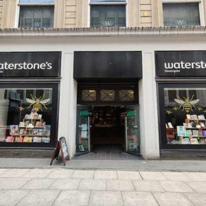 Exterior of Waterstones Bookstore in Deansgate